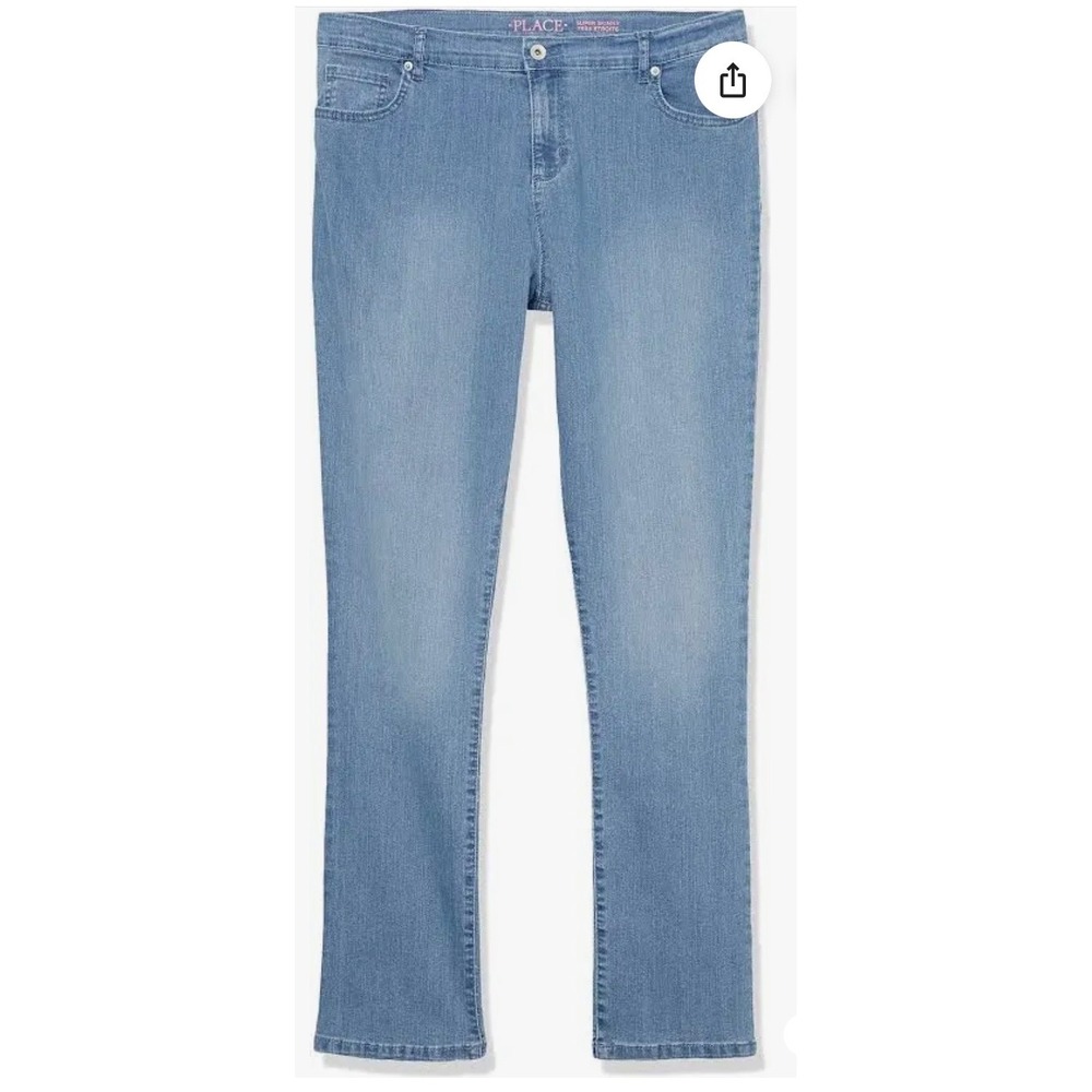 The Childrens Place Super Skinny Jeans Light Indigo Blue Plus NWT